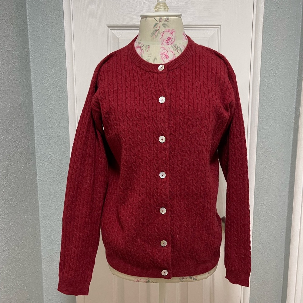 100% Lochmere Cashmere Cardigan